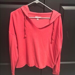 Women's Pink Hoodie Top